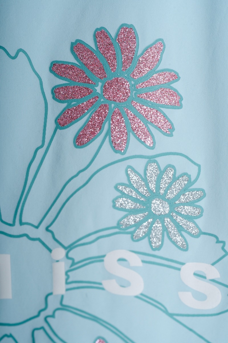 フラワータックTシャツ ブラック 1534-1431