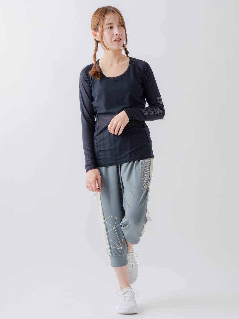 長袖メッシュインナー  ブラック  1635-1703