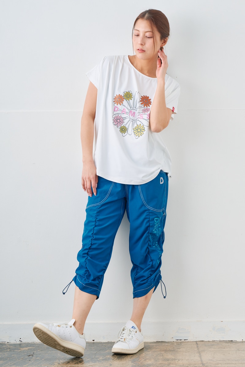 フラワータックTシャツ ホワイト 1534-1431