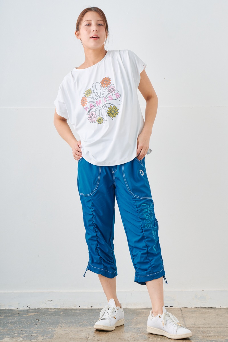 フラワータックTシャツ ホワイト 1534-1431