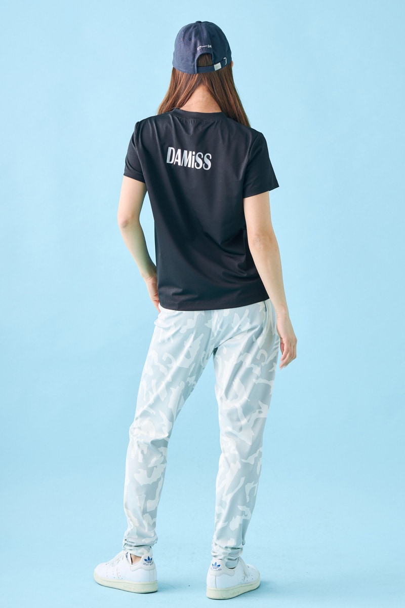 ダイヤラインストーンTシャツ ブラック 1534-1432