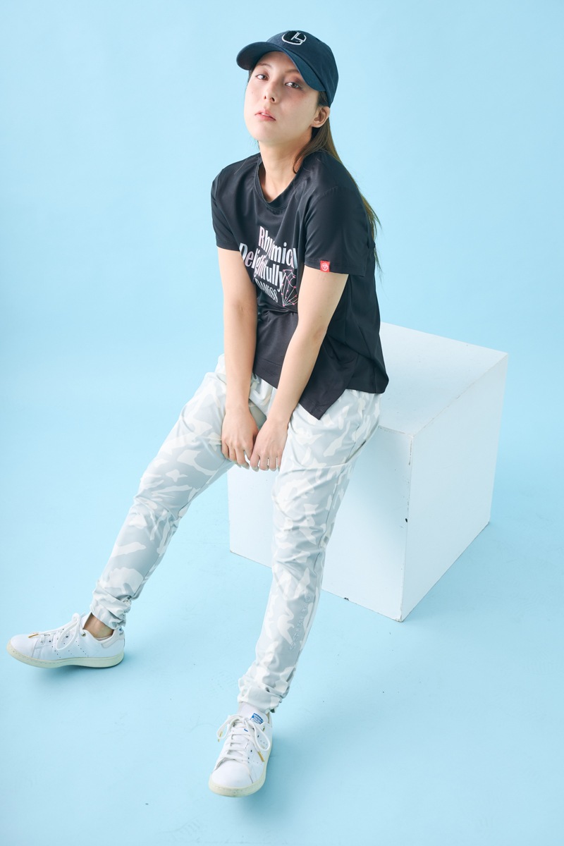 ダイヤラインストーンTシャツ ブラック 1534-1432