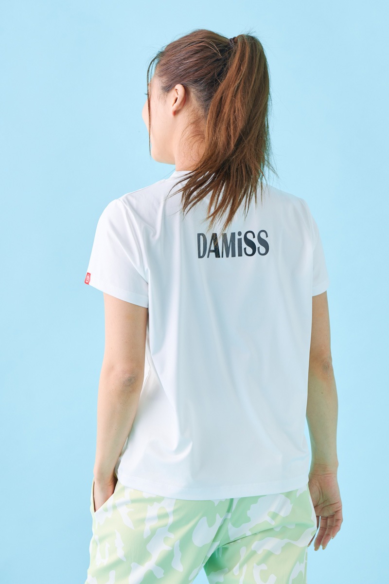 ダイヤラインストーンTシャツ ホワイト 1534-1432