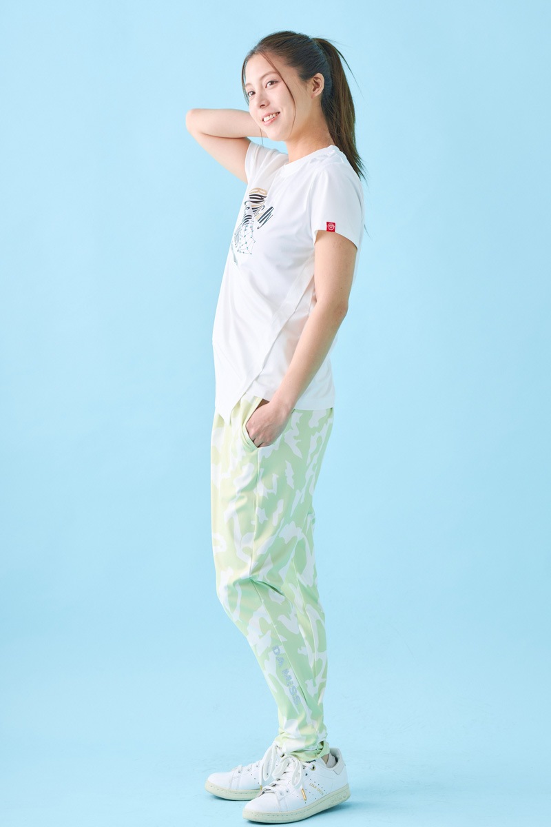 ダイヤラインストーンTシャツ ホワイト 1534-1432