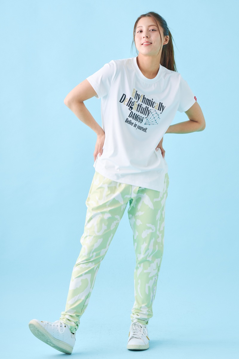 ダイヤラインストーンTシャツ ホワイト 1534-1432