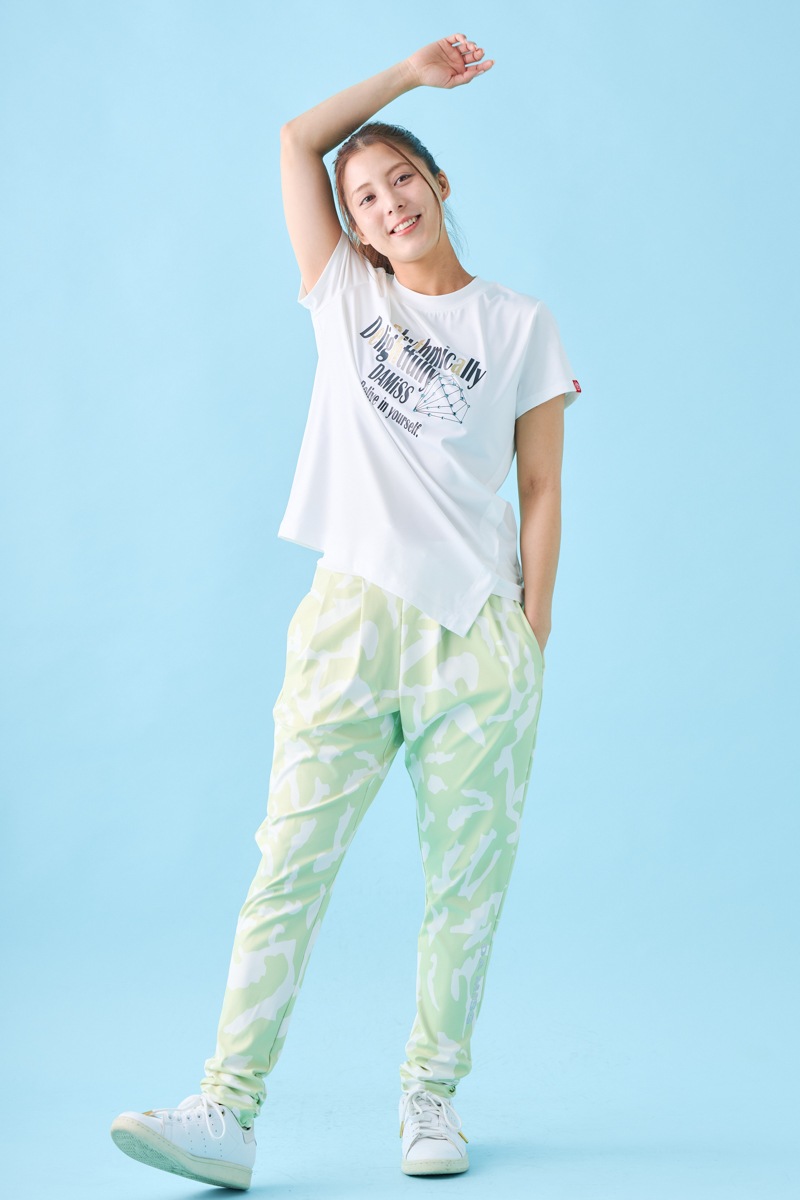 ダイヤラインストーンTシャツ ホワイト 1534-1432