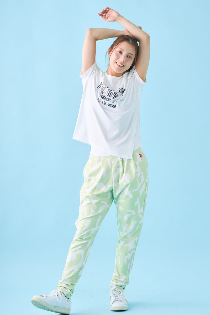 ダイヤラインストーンTシャツ ホワイト 1534-1432