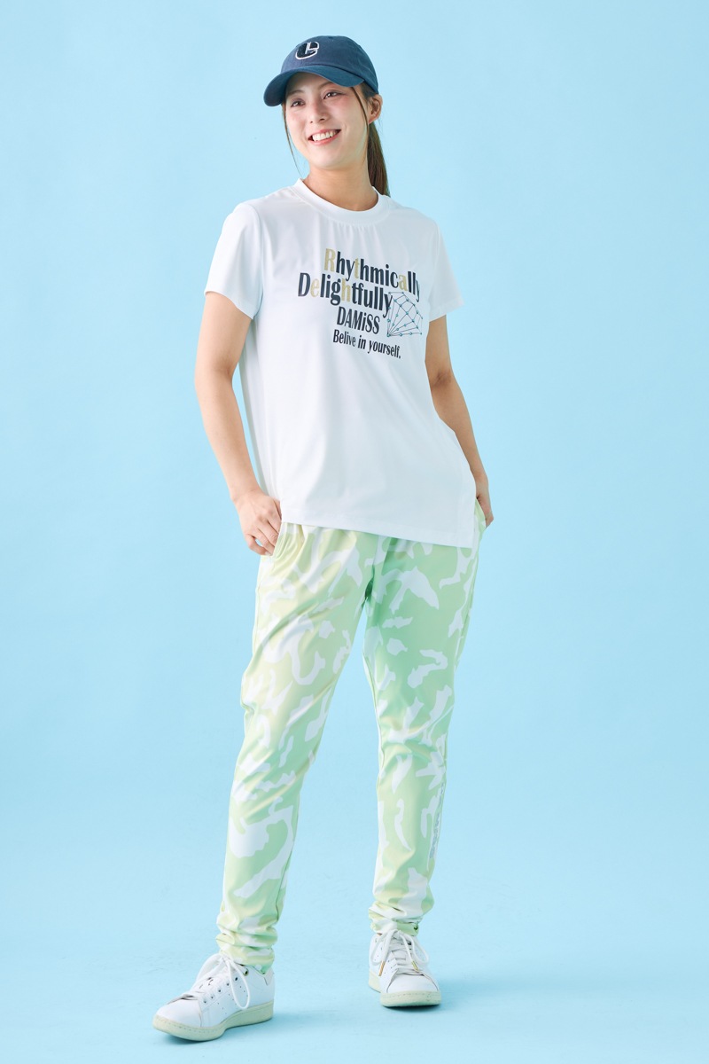 ダイヤラインストーンTシャツ ホワイト 1534-1432