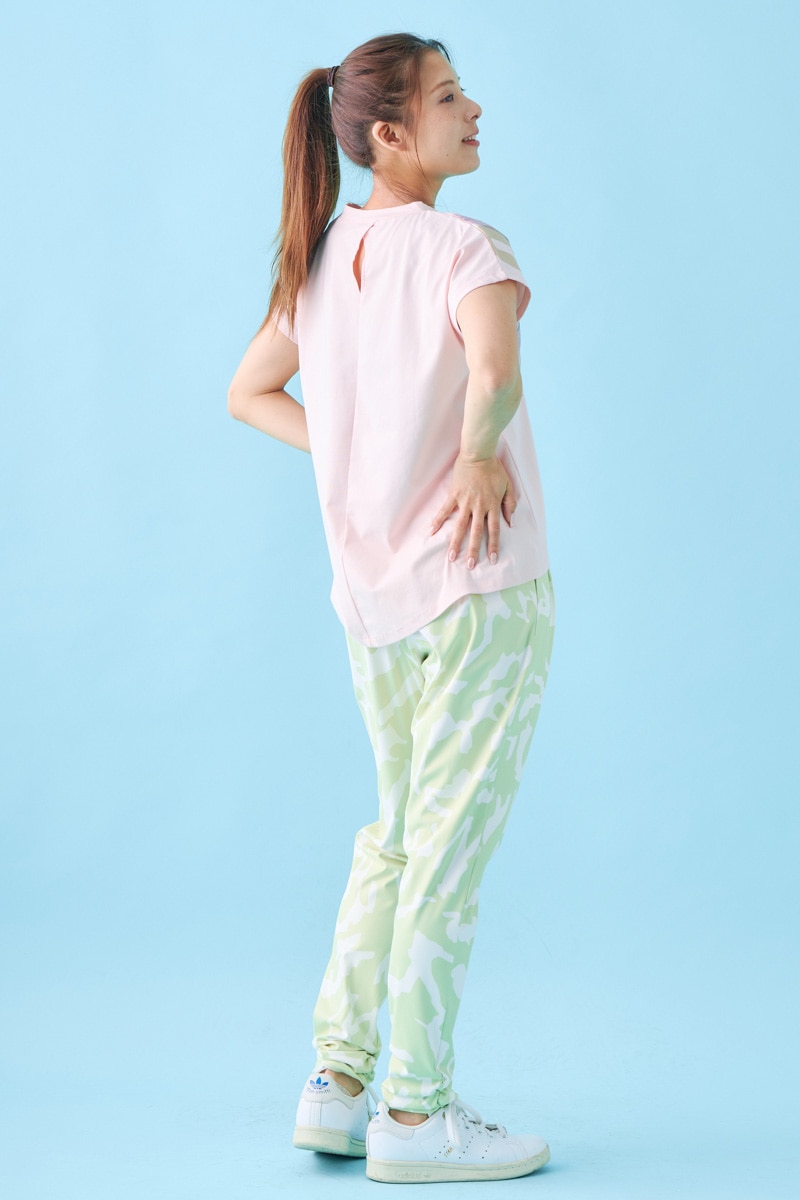 オーバーパネルロゴTシャツ ピンク 1534-1609