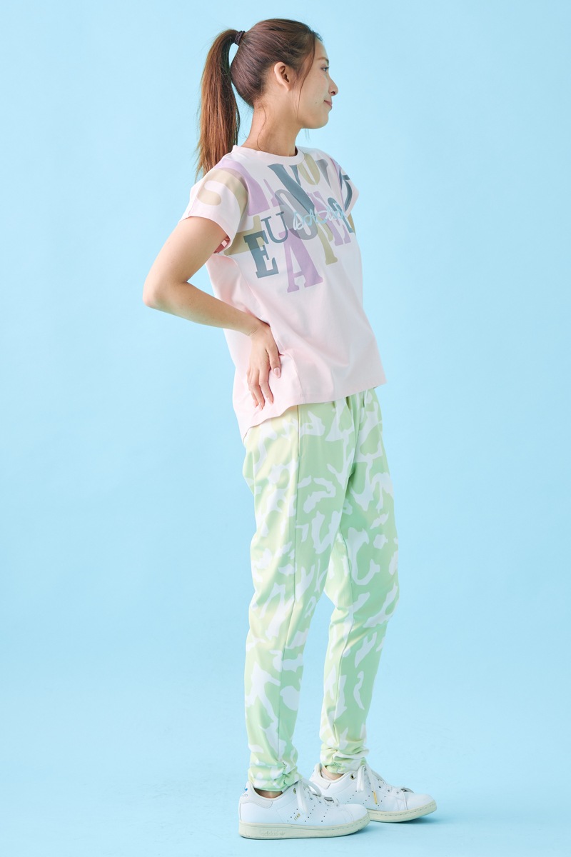 オーバーパネルロゴTシャツ ピンク 1534-1609