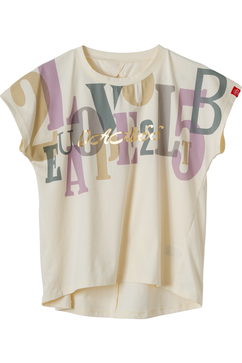 オーバーパネルロゴTシャツ ピンク 1534-1609