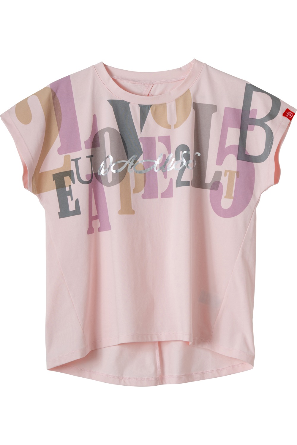 オーバーパネルロゴTシャツ ピンク 1534-1609