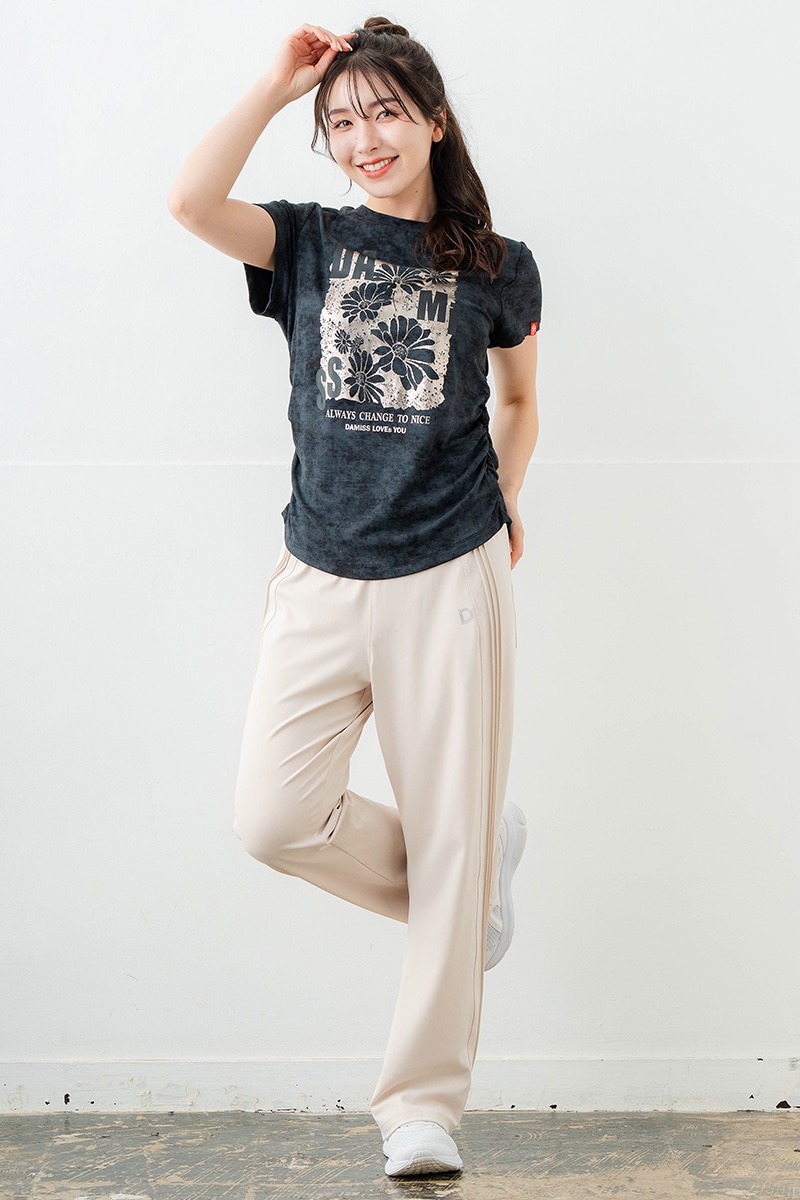 【先行割10%OFF】 メタルフローラルTシャツ ブラック 1634-1474【6/12まで】