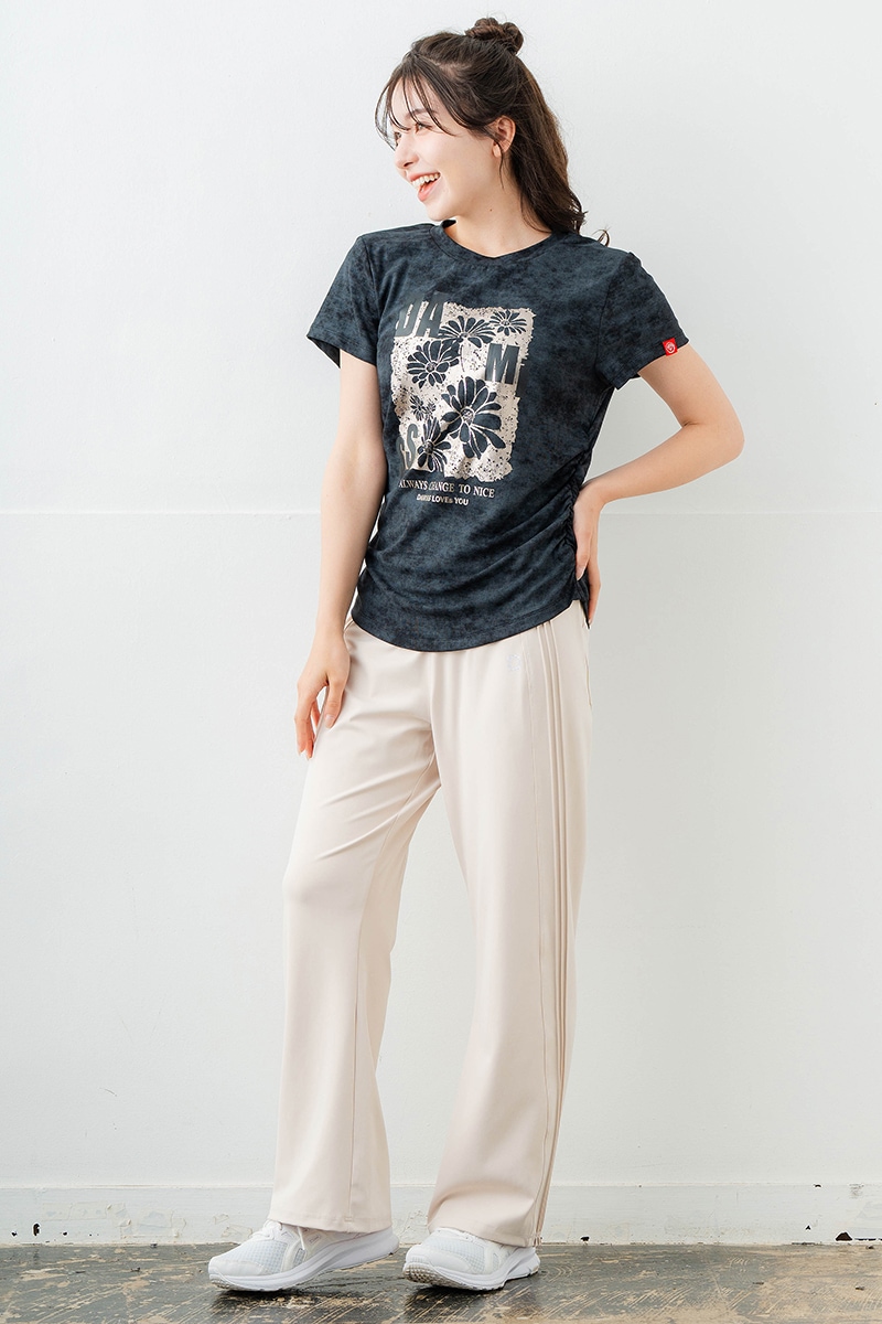 【先行割10%OFF】 メタルフローラルTシャツ ブラック 1634-1474【6/12まで】