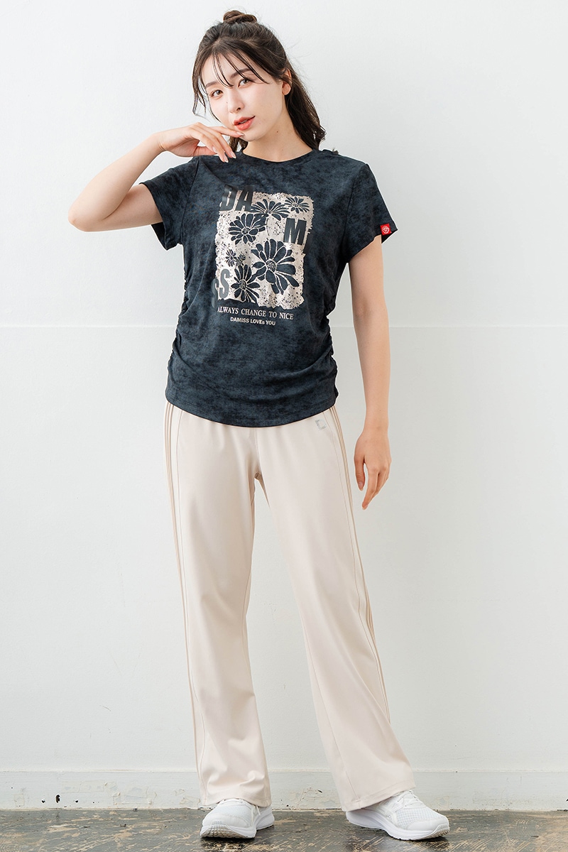 【先行割10%OFF】 メタルフローラルTシャツ ブラック 1634-1474【6/12まで】