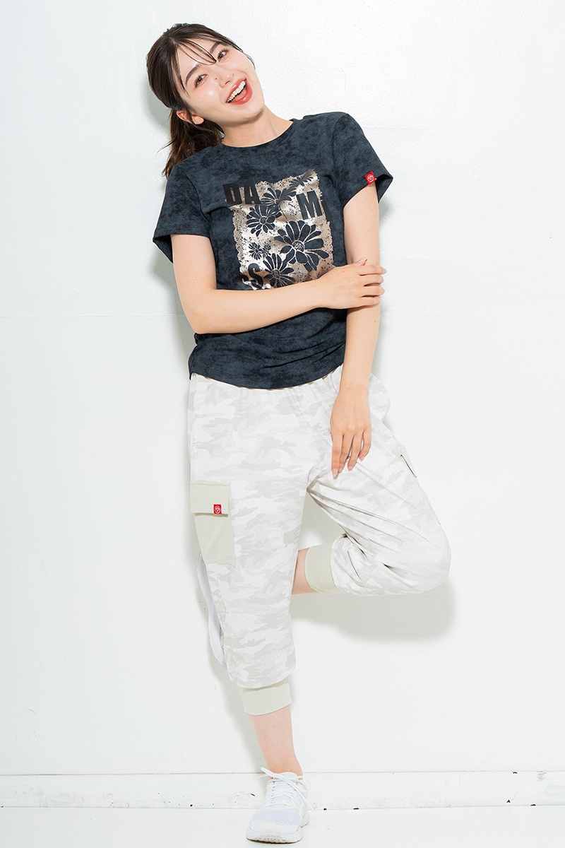 【先行割10%OFF】 メタルフローラルTシャツ ブラック 1634-1474【6/12まで】
