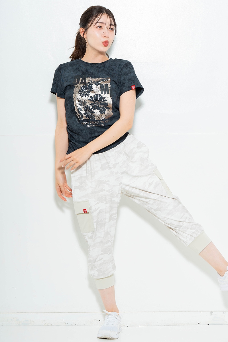 【先行割10%OFF】 メタルフローラルTシャツ ブラック 1634-1474【6/12まで】
