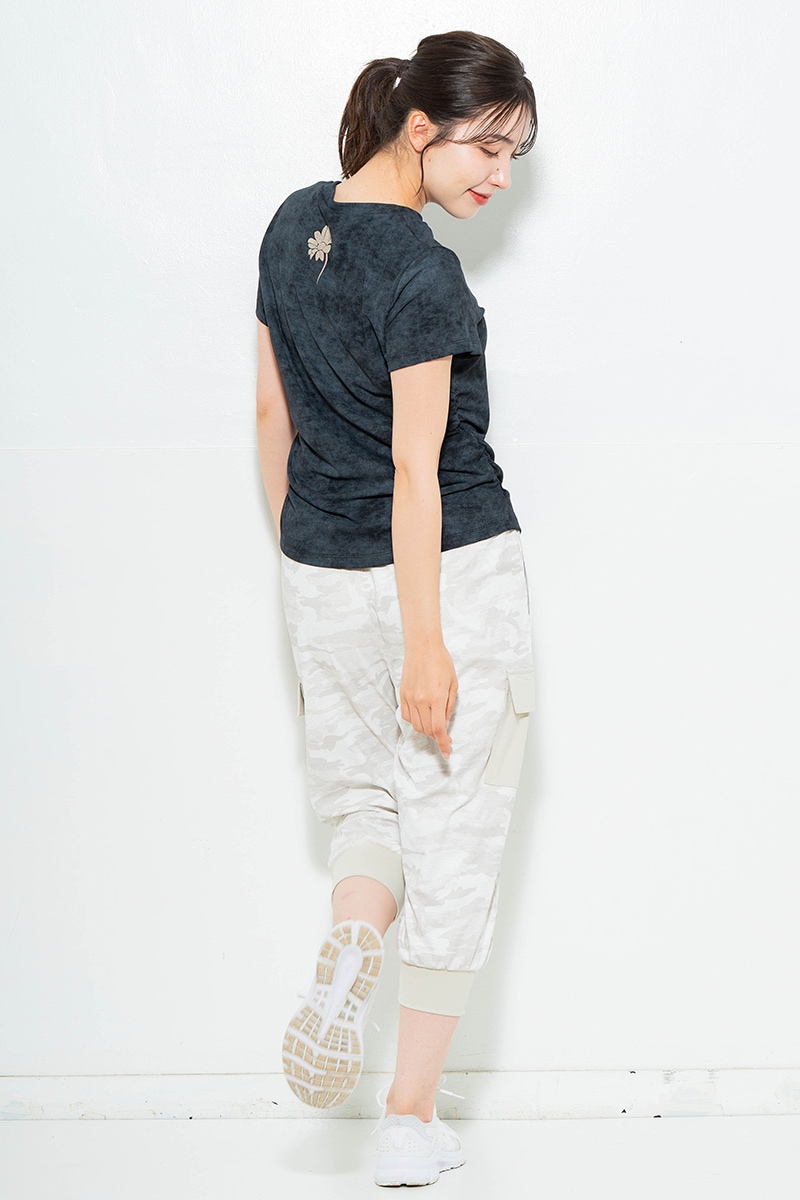 【先行割10%OFF】 メタルフローラルTシャツ ブラック 1634-1474【6/12まで】