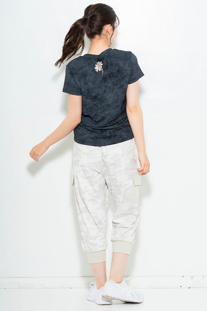 【先行割10%OFF】 メタルフローラルTシャツ ブラック 1634-1474【6/12まで】