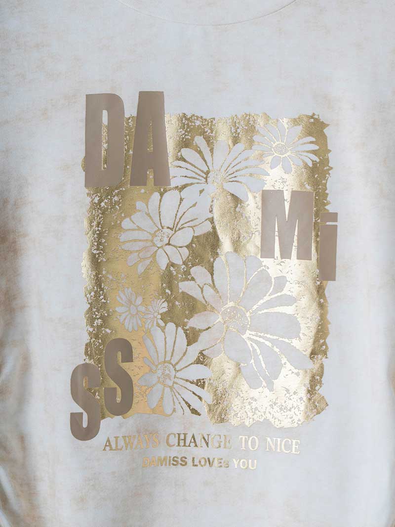 【先行割10%OFF】 メタルフローラルTシャツ ブラック 1634-1474【6/12まで】