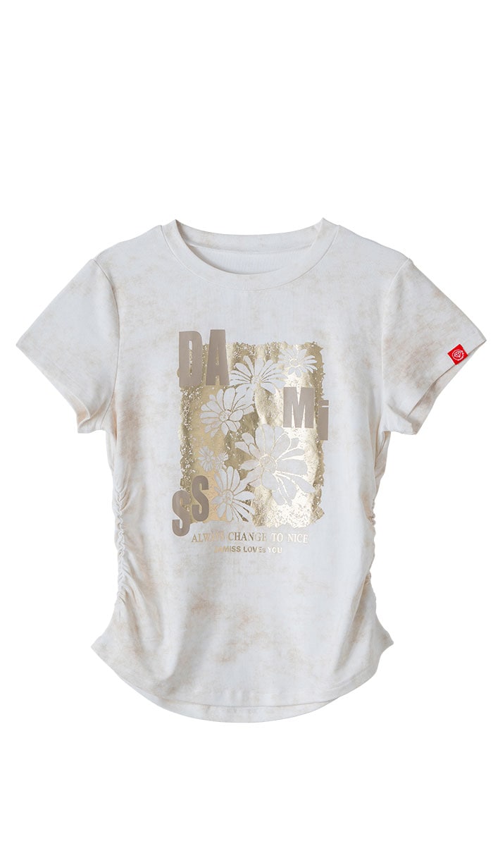 【先行割10%OFF】 メタルフローラルTシャツ ブラック 1634-1474【6/12まで】