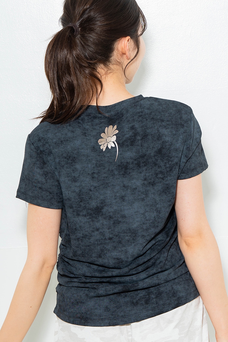 【先行割10%OFF】 メタルフローラルTシャツ ブラック 1634-1474【6/12まで】