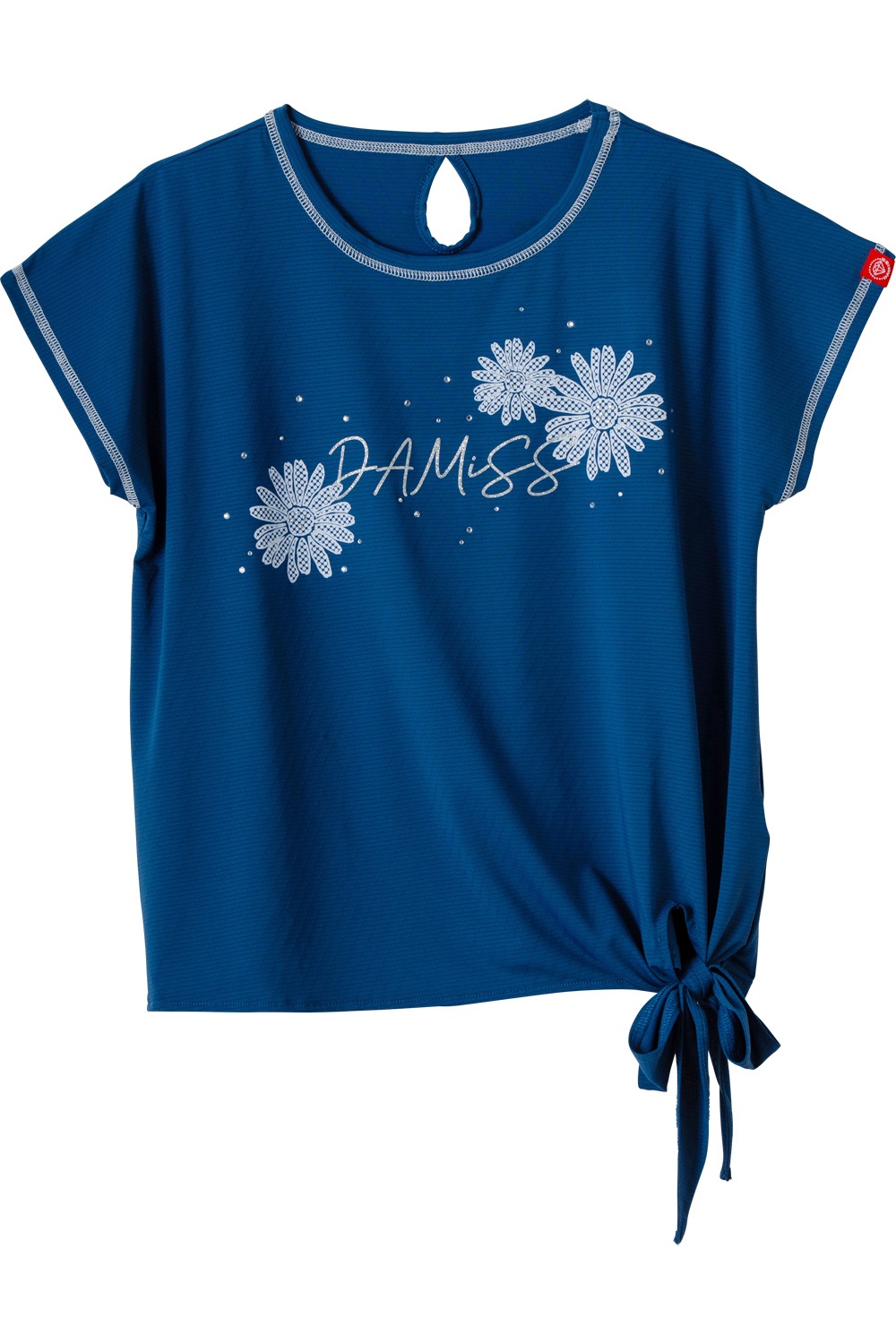 ドットフラワーストーンTシャツ ホワイト 1534-1610