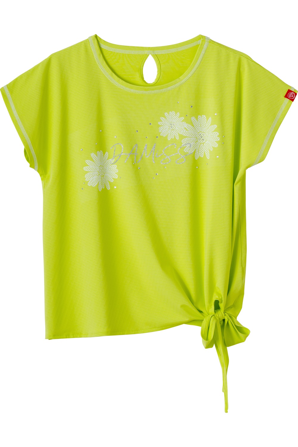 ドットフラワーストーンTシャツ ホワイト 1534-1610