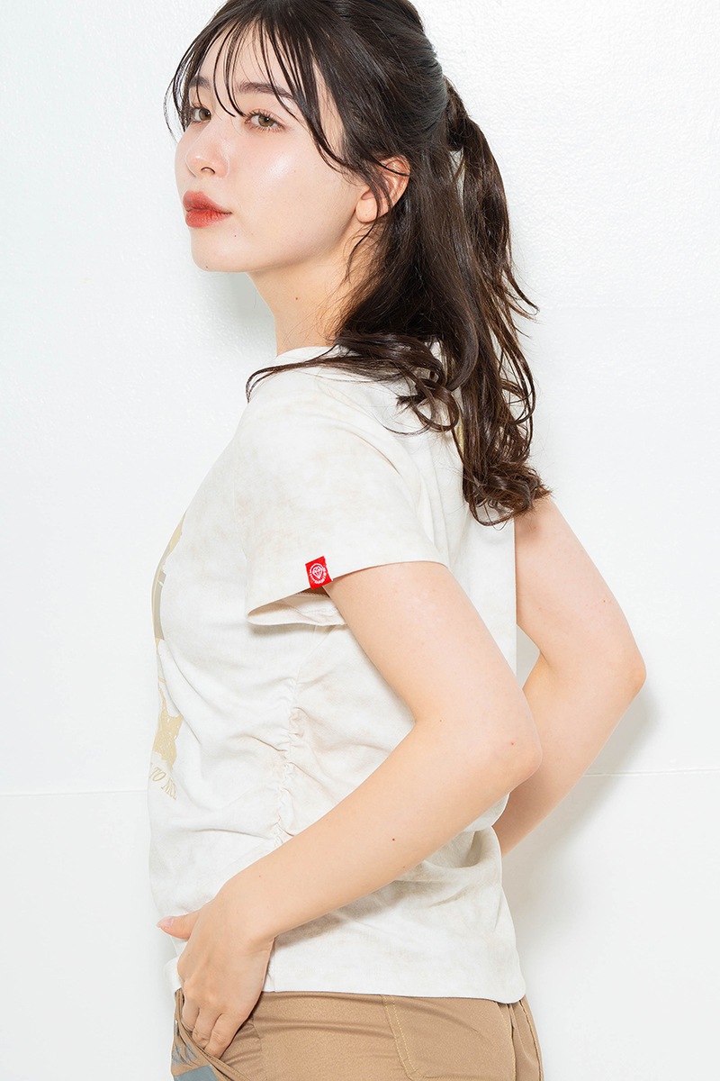 【先行割10％OFF】　メタルフローラルTシャツ アイボリー　1634-1474【6/12まで】