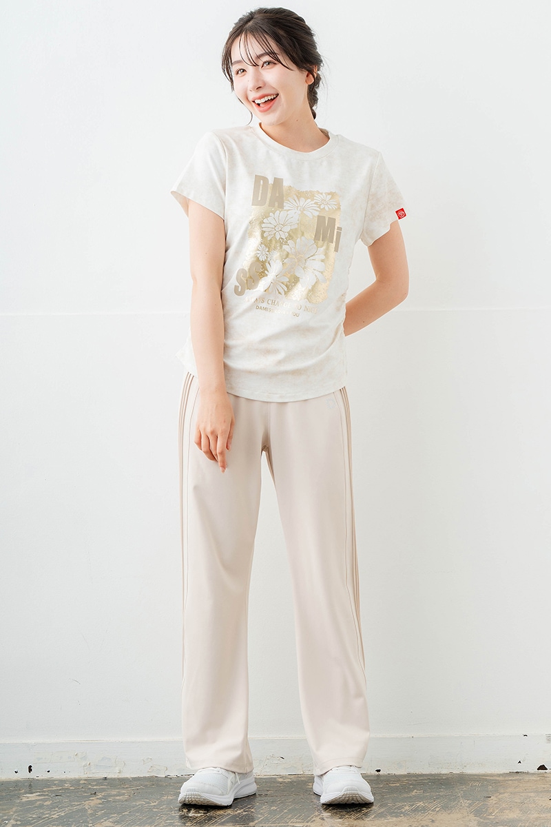 【先行割10％OFF】　メタルフローラルTシャツ アイボリー　1634-1474【6/12まで】