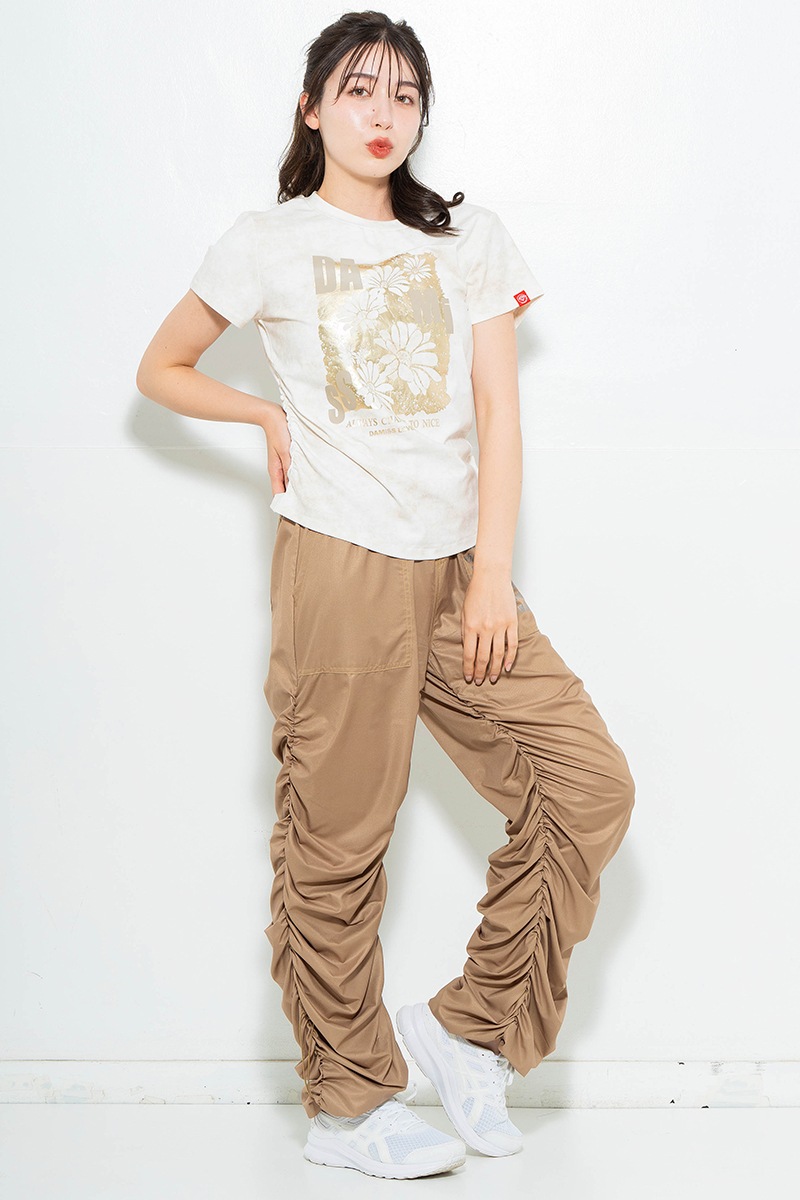 【先行割10％OFF】　メタルフローラルTシャツ アイボリー　1634-1474【6/12まで】