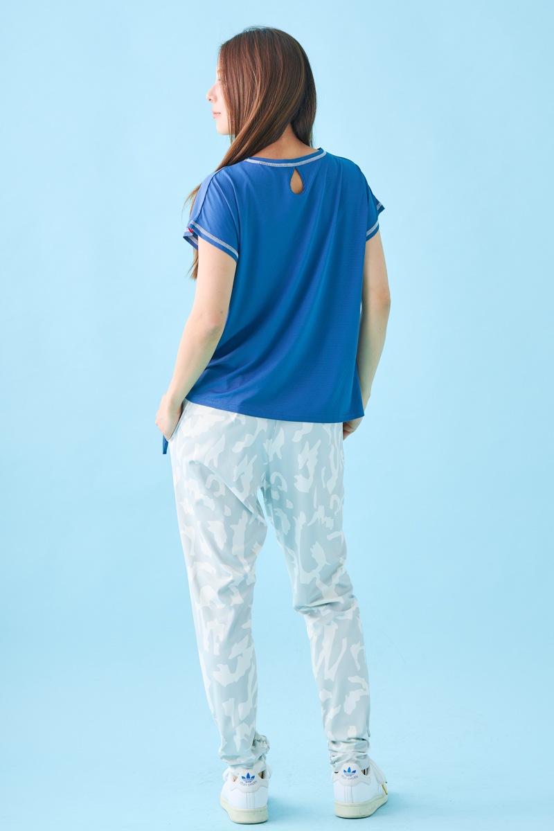 ドットフラワーストーンTシャツ ネイビー 1534-1610