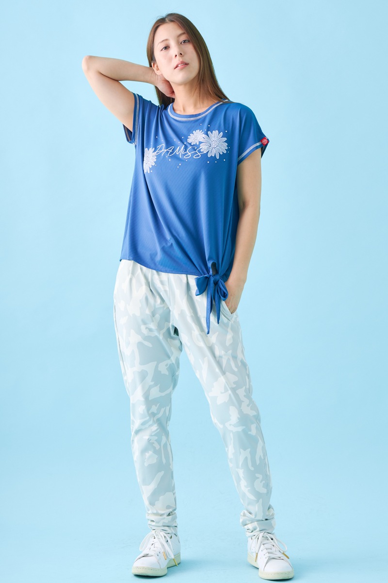 ドットフラワーストーンTシャツ ネイビー 1534-1610