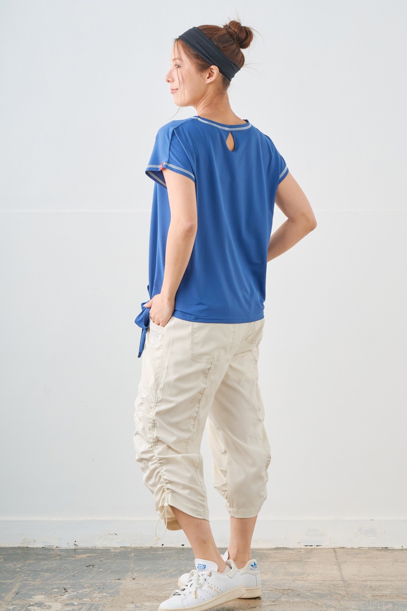 ドットフラワーストーンTシャツ ネイビー 1534-1610