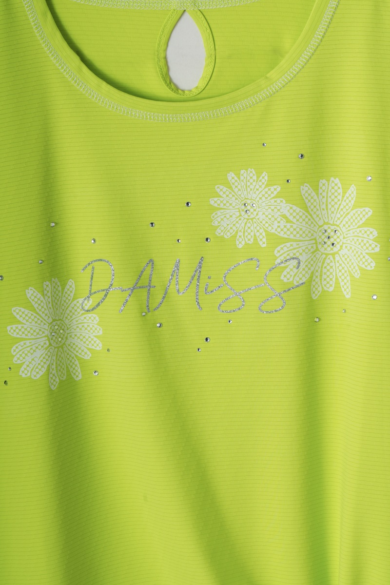 ドットフラワーストーンTシャツ ネイビー 1534-1610