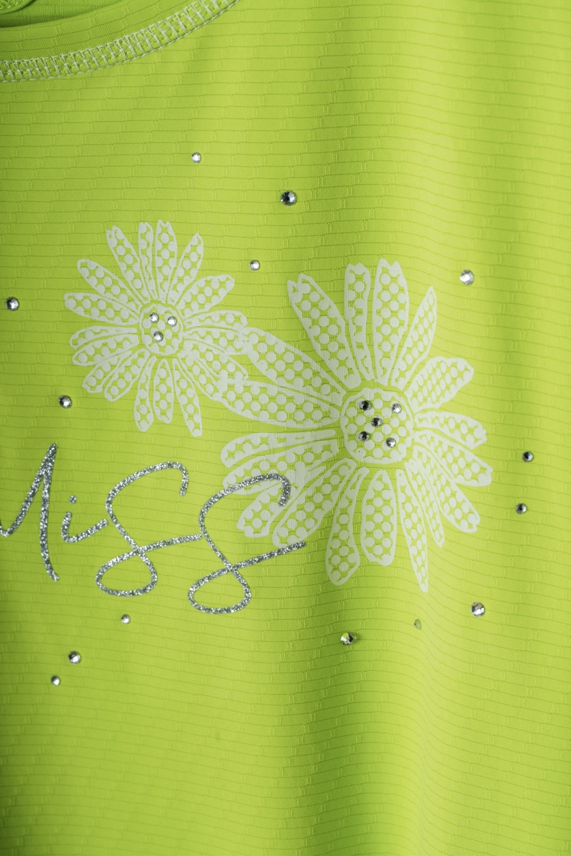 ドットフラワーストーンTシャツ ネイビー 1534-1610