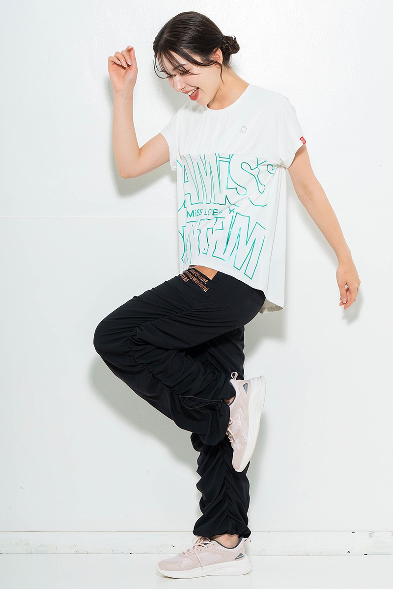 【先行割10％OFF】　ラインロゴTシャツ ホワイト　1634-1475【6/12まで】