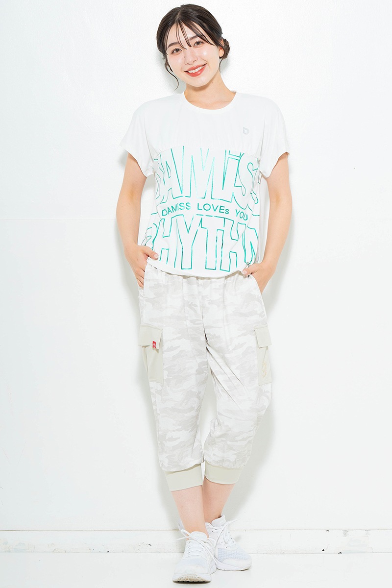 【先行割10％OFF】　ラインロゴTシャツ ホワイト　1634-1475【6/12まで】
