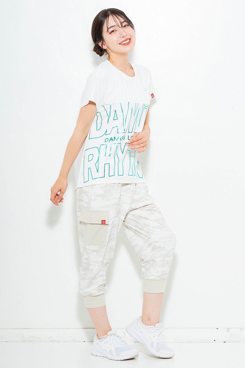 【先行割10％OFF】　ラインロゴTシャツ ホワイト　1634-1475【6/12まで】