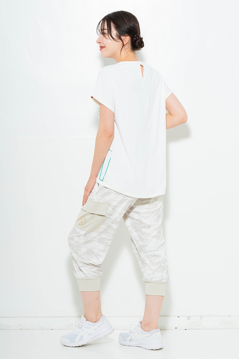 【先行割10％OFF】　ラインロゴTシャツ ホワイト　1634-1475【6/12まで】