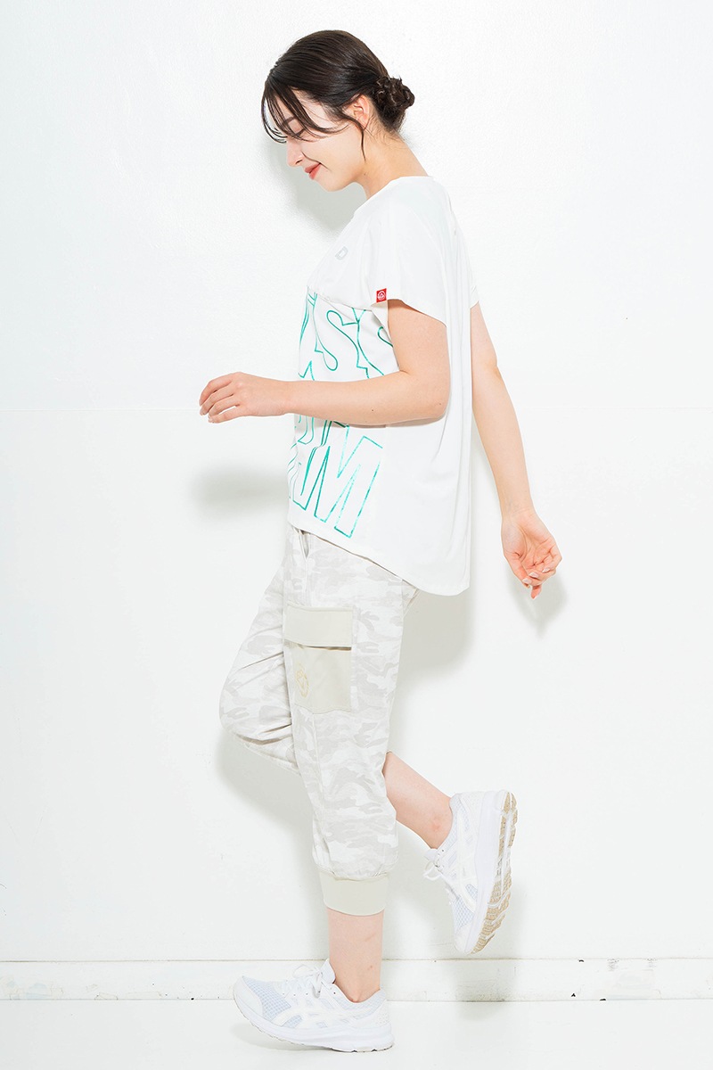 【先行割10％OFF】　ラインロゴTシャツ ホワイト　1634-1475【6/12まで】