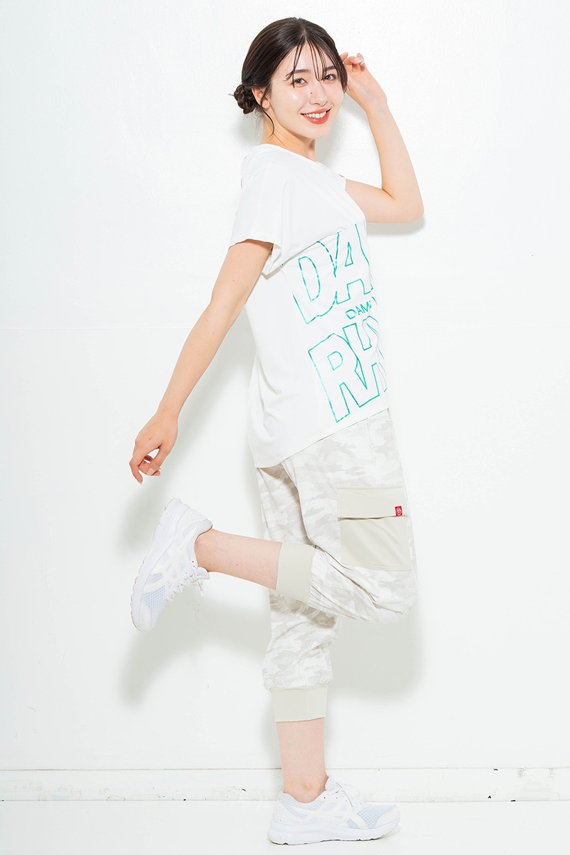 【先行割10％OFF】　ラインロゴTシャツ ホワイト　1634-1475【6/12まで】