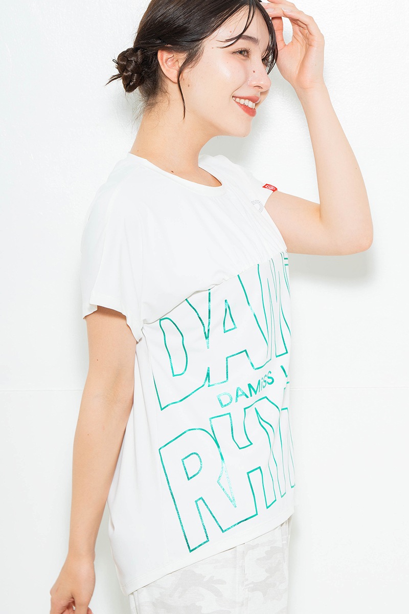 【先行割10％OFF】　ラインロゴTシャツ ホワイト　1634-1475【6/12まで】