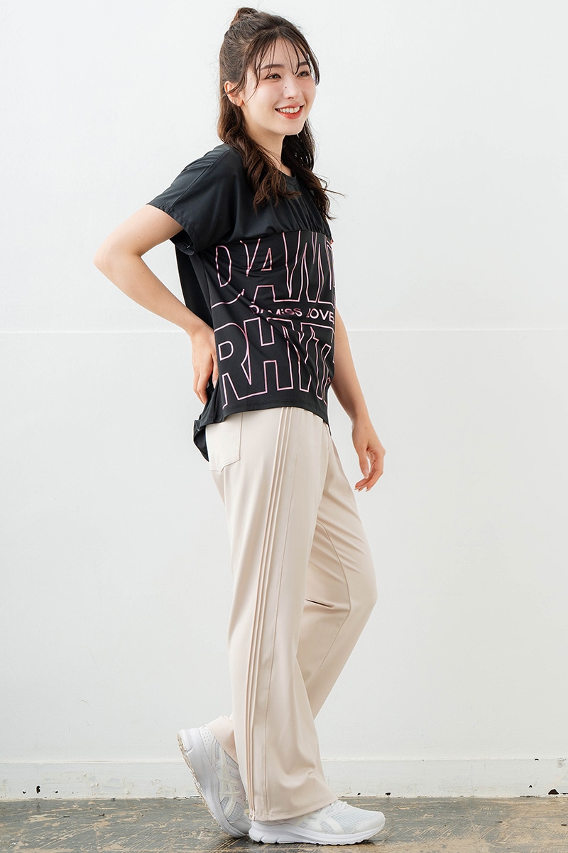 ラインロゴTシャツ ブラック 1634-1475