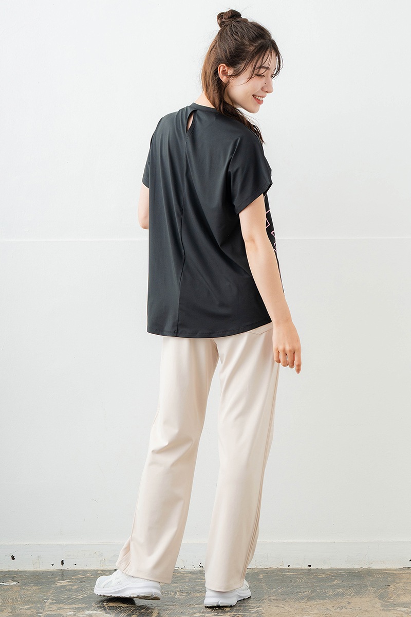 ラインロゴTシャツ ブラック 1634-1475