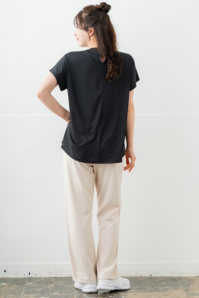 ラインロゴTシャツ ブラック 1634-1475