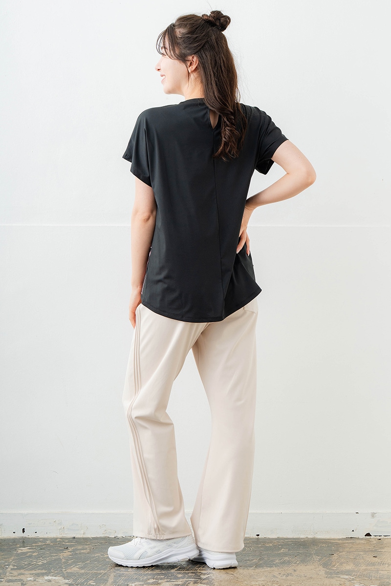 ラインロゴTシャツ ブラック 1634-1475