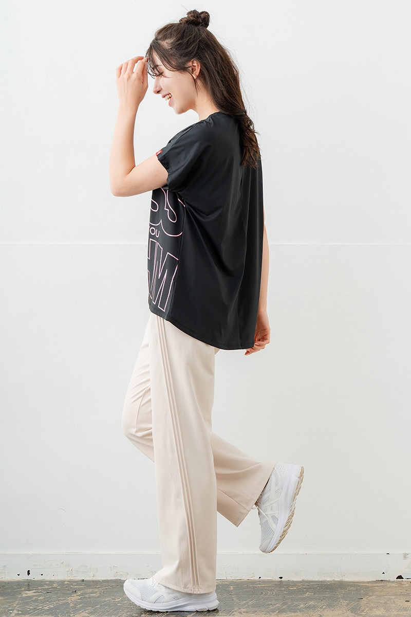 ラインロゴTシャツ ブラック 1634-1475