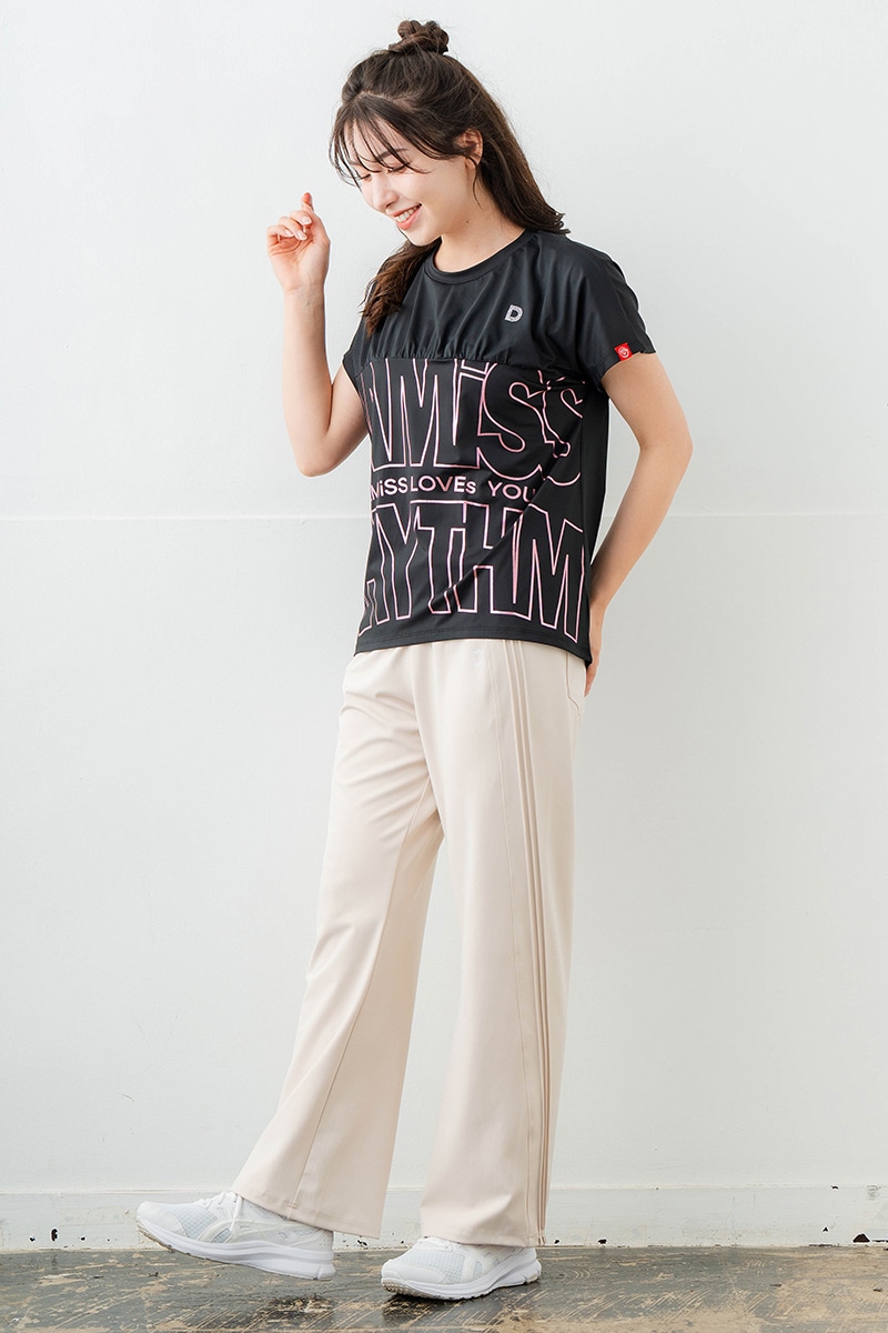 ラインロゴTシャツ ブラック 1634-1475