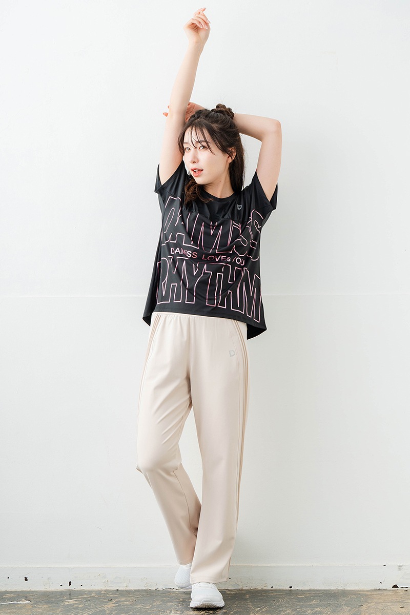 ラインロゴTシャツ ブラック 1634-1475
